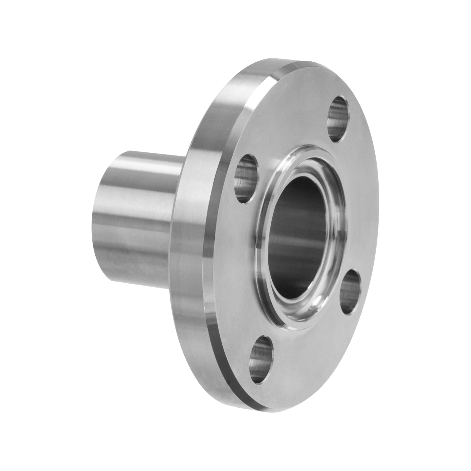 Nutflansch zu Flanschverbindung, DIN 11864-2, Reihe A, Form A, H3 metallblank