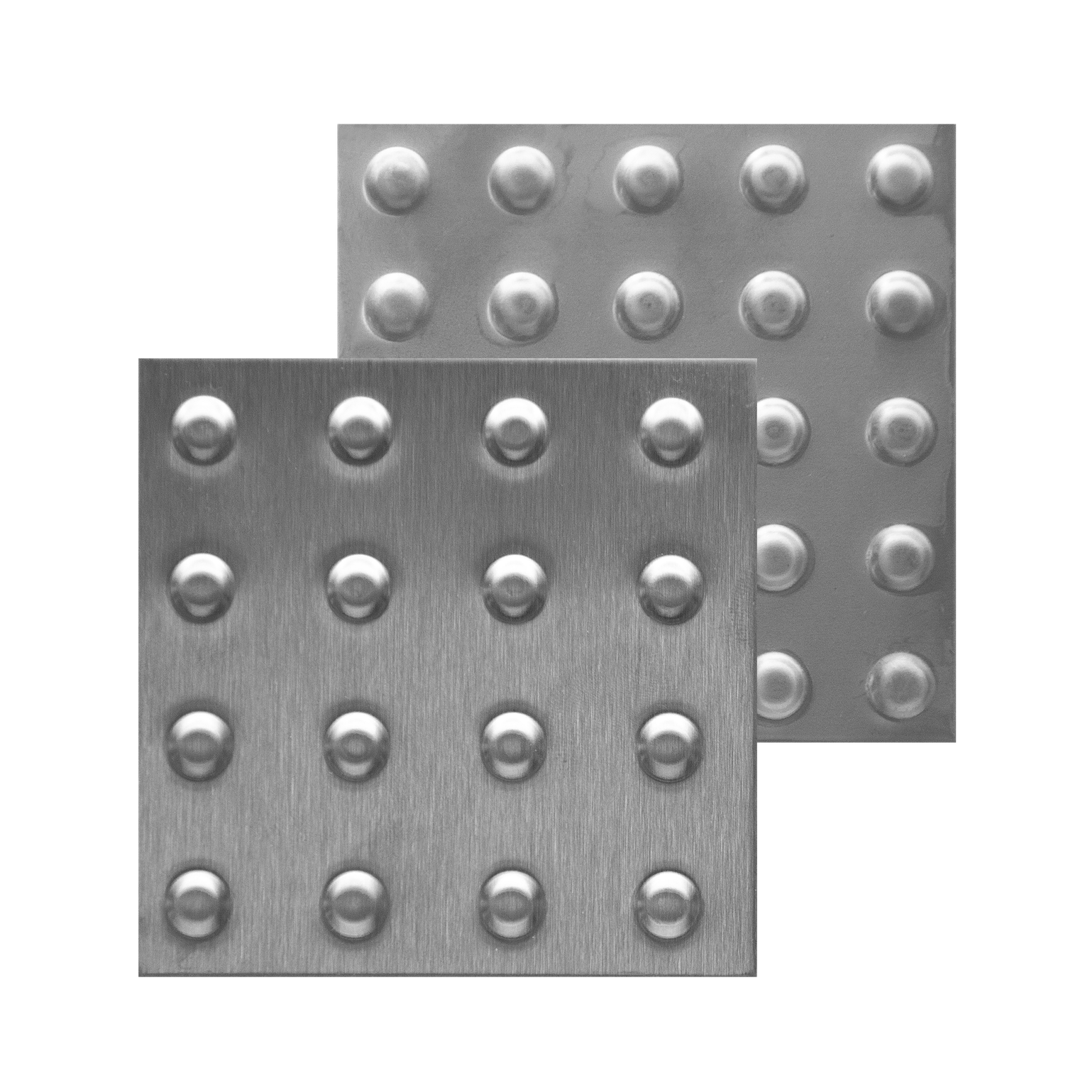 Noppenbleche INOX geprägt, «KO-Napf»