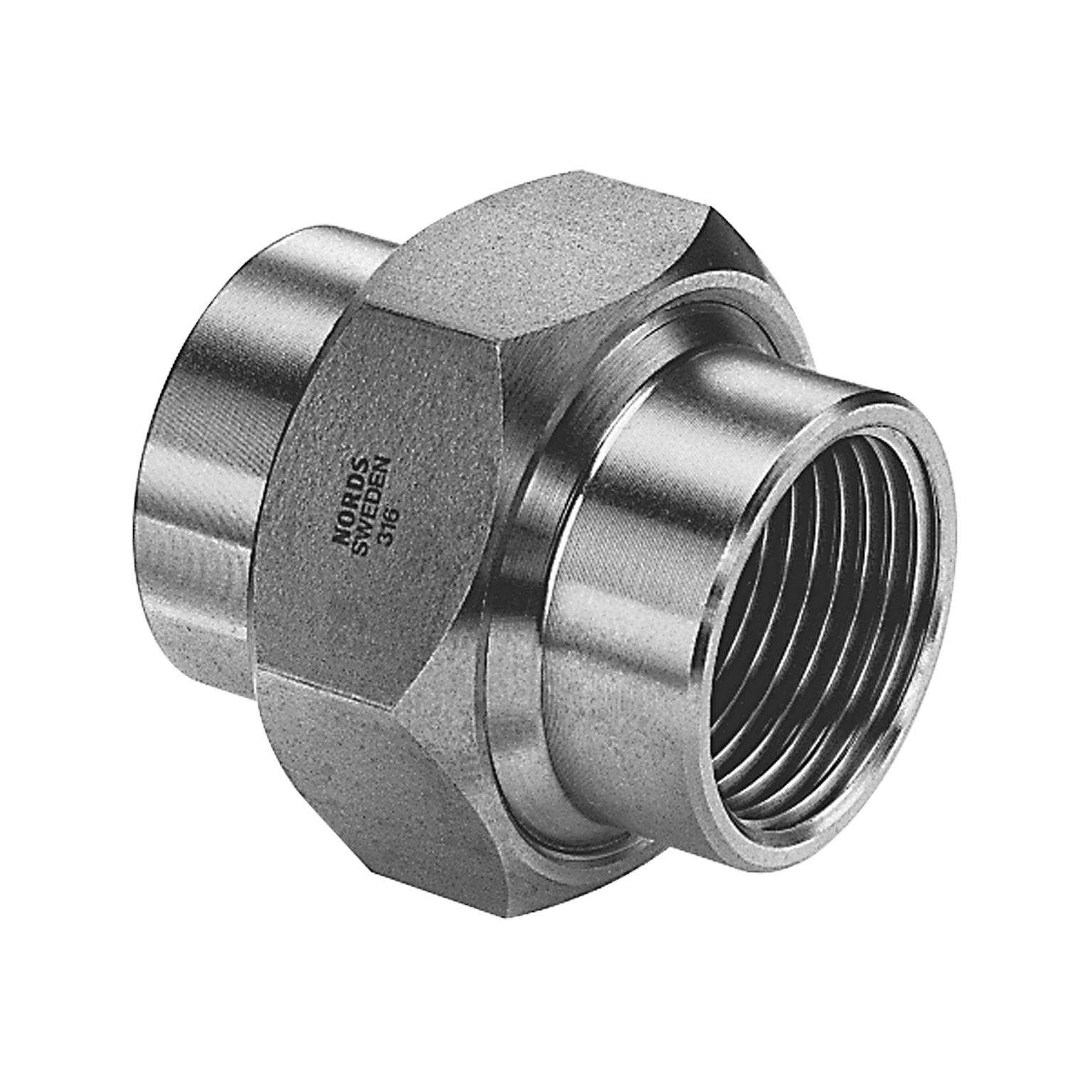 Standard-Verschraubung, flach, innen / innen, inkl. Teflon-Dichtung